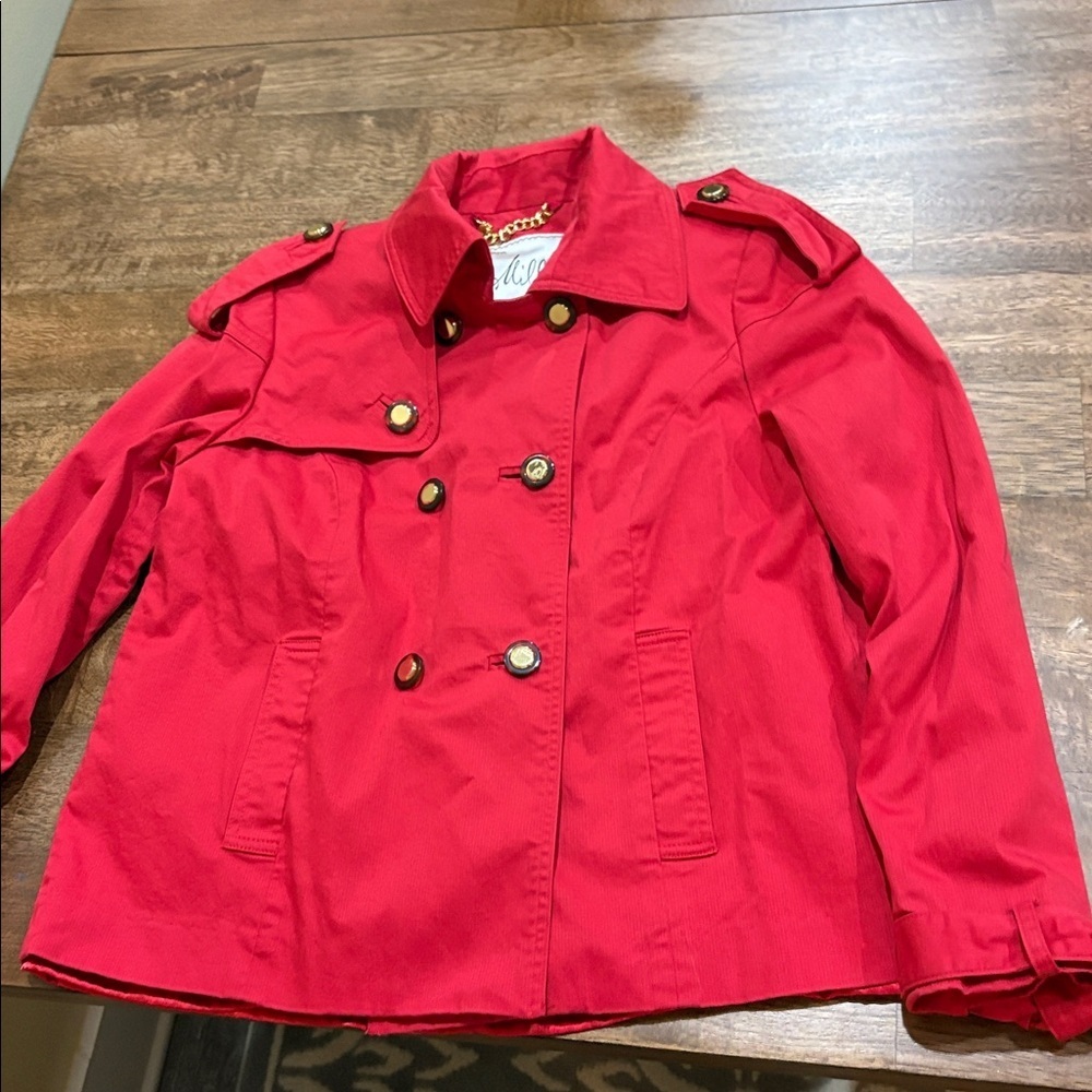 Milly of New York Jacket Women’s size 6 Red Spring jacket lightweight lined.